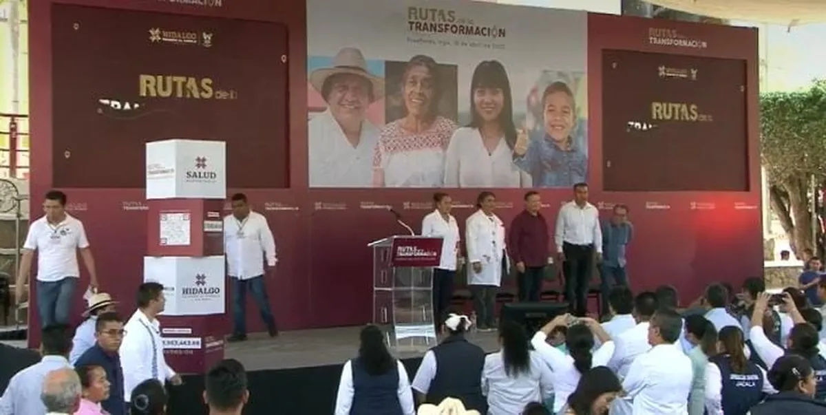 Entrega gobernador centro de salud y ambulancia en Pisaflores