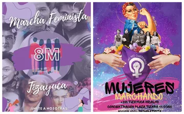 Alistan marcha en conmemoración del 8M en Tizayuca