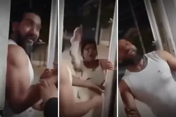 Vecinos exigen acciones tras difundirse el video de una pareja que presuntamente agredió al personal de seguridad en Pachuca.