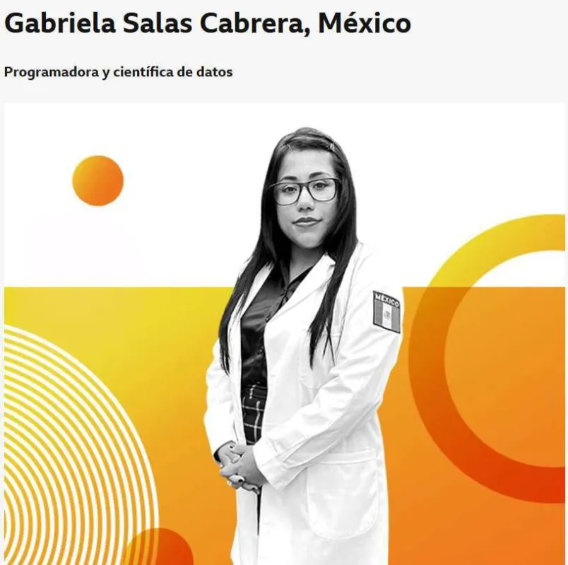 Gabriela Salas Cabrera: una hidalguense entre las mujeres más influyentes del mundo según la BBC