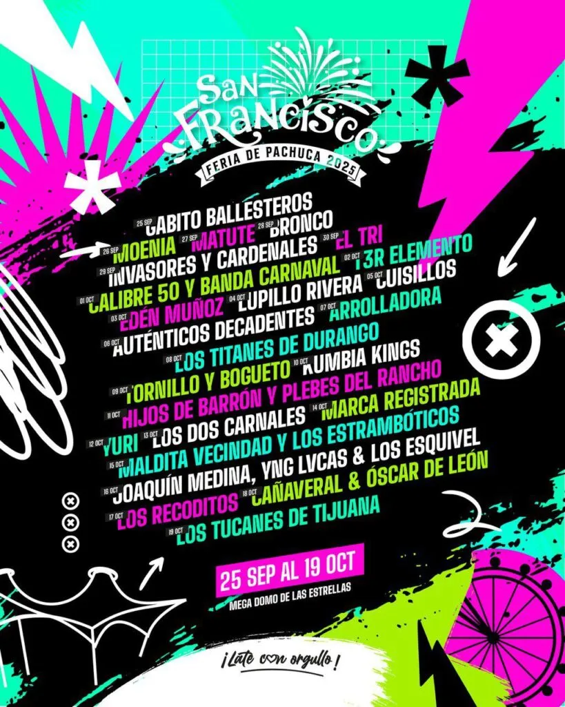 Feria San Francisco Pachuca 2025: impulso económico y fiesta cultural con sabor Cervantino