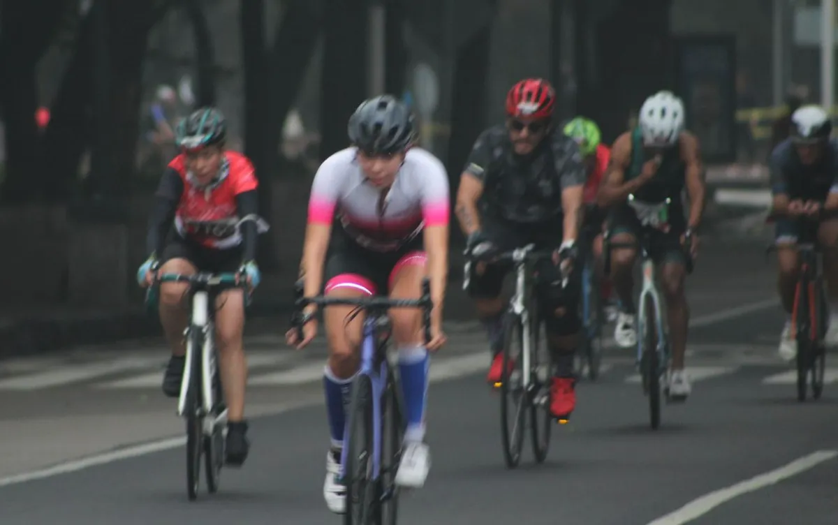 Fernanda Cervantes triunfa en Duatlón CDMX 2022