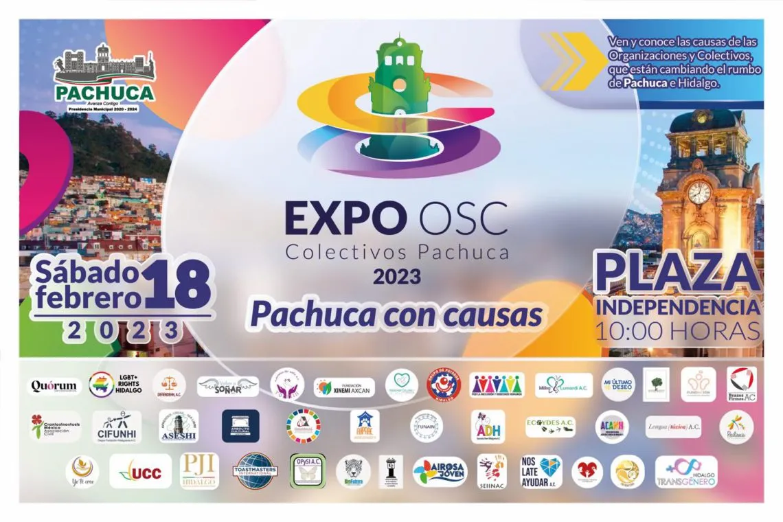 Expo Organizaciones de la Sociedad Civil 2023 llega a Pachuca