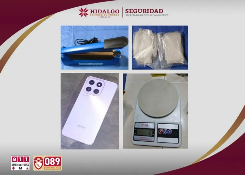 Desmantelan dos puntos de narcomenudeo en Apan; hay cuatro detenidos