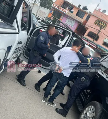 Hombre detenido en Edo Mex por robo de auto en Tizayuca