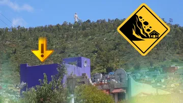 Las lluvias y la sequía incrementan el riesgo de caída de rocas o derrumbes en varias colonias de Pachuca.