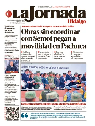 La Jornada Hidalgo | 28 de noviembre de 2025