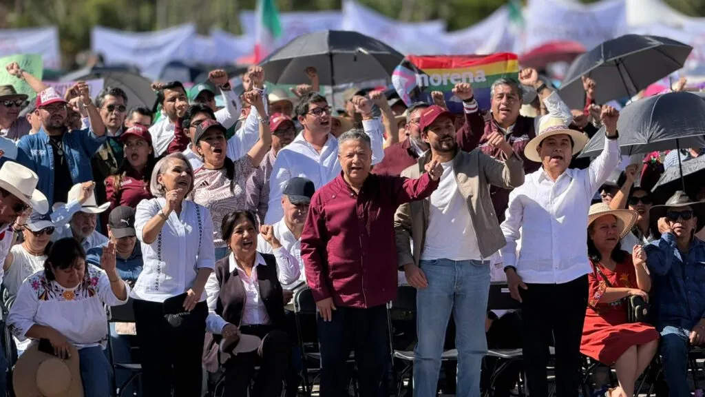 “Los hidalguenses estamos con usted”: Menchaca respalda a Claudia Sheinbaum