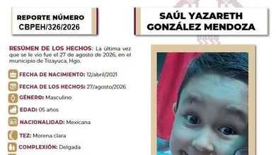 Ficha de búsqueda Saúl Yazareth González