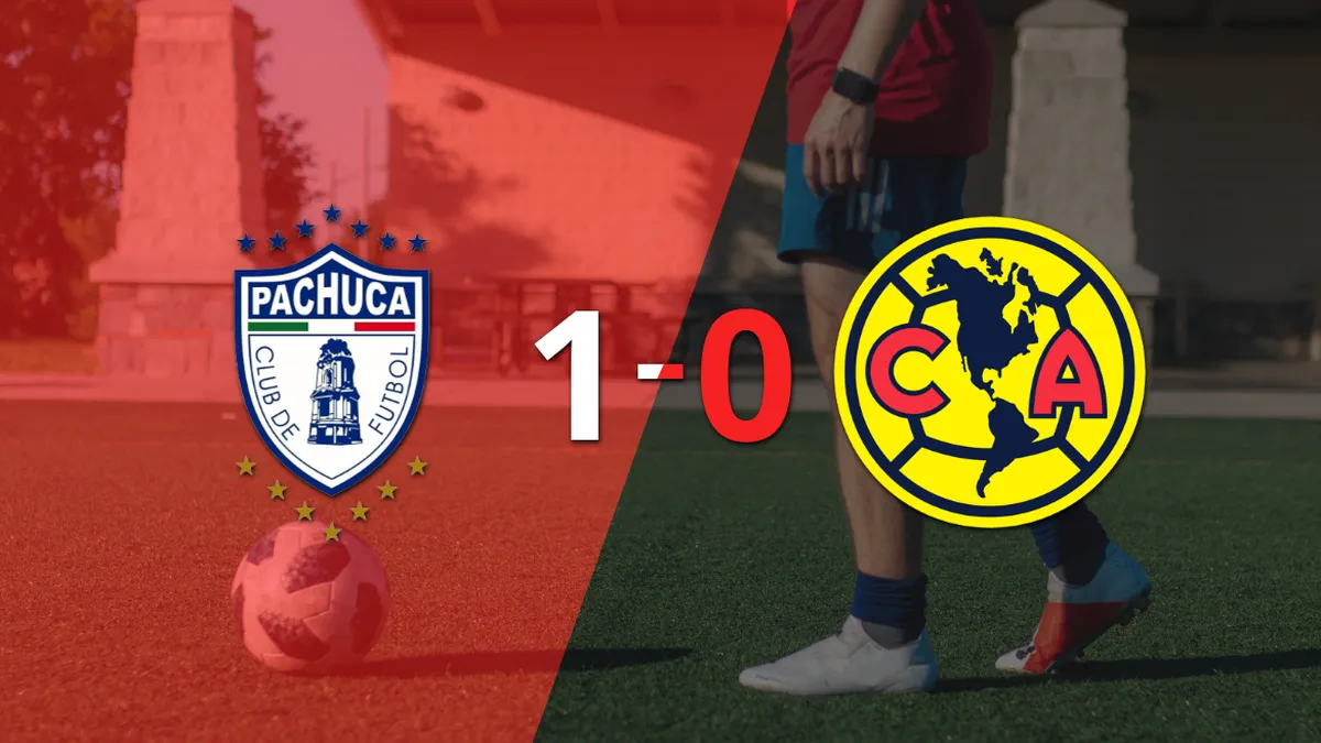 A Pachuca le alcanzó con un gol para derrotar a Club América en el estadio Hidalgo