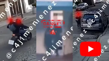 Cámara de seguridad captó el ataque contra una mujer en la puerta de su domicilio en Nezahualcóyotl, Estado de México
