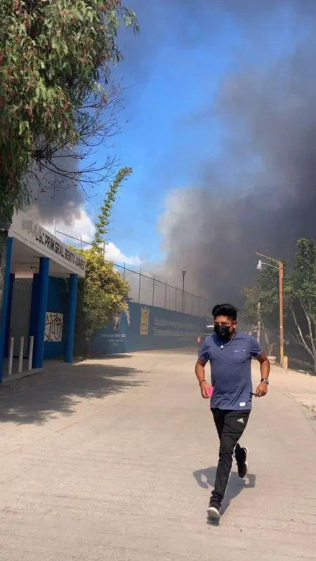 Reportan incendio en Ixmiquilpan