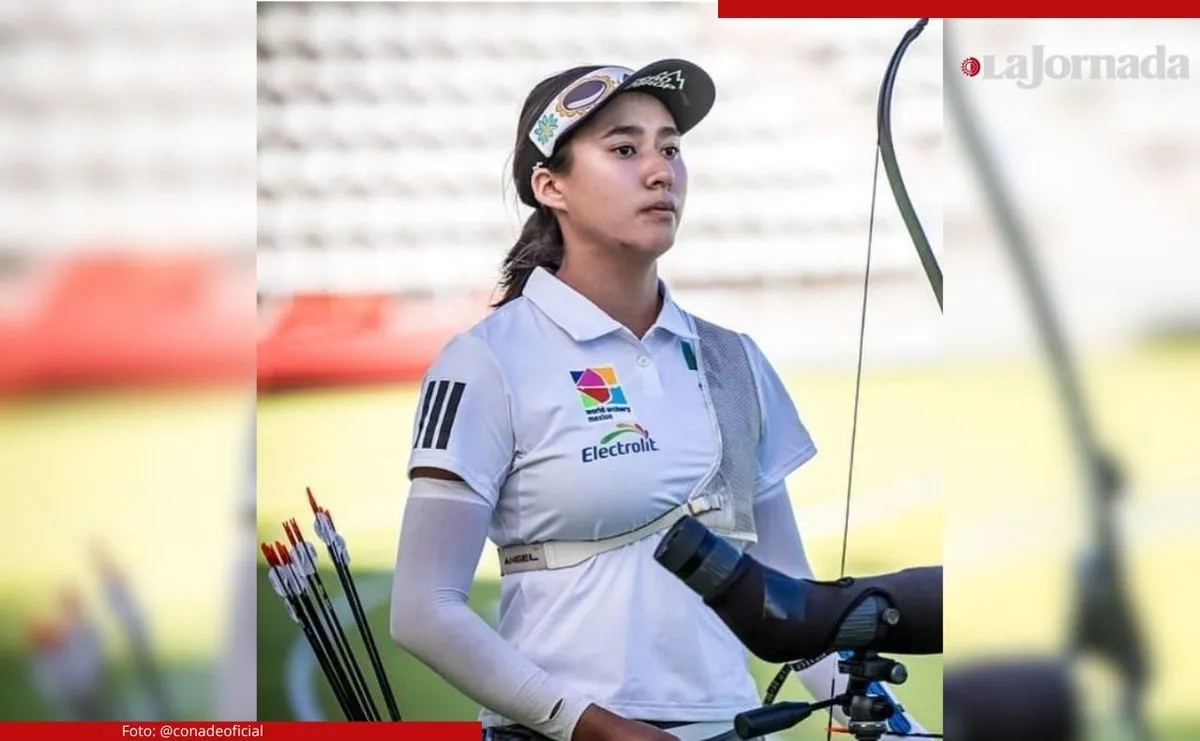 Ángela Ruiz en el Mundial Juvenil de tiro con arco.