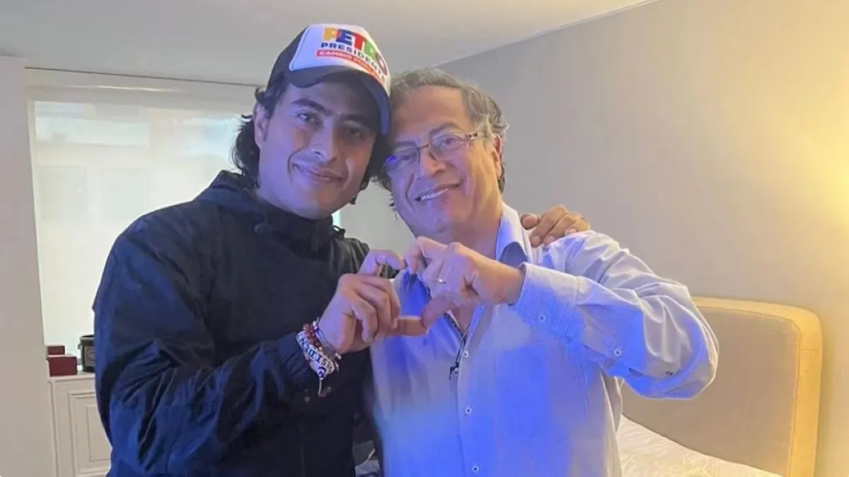 Foto de Gustavo y Nicolás Petro.