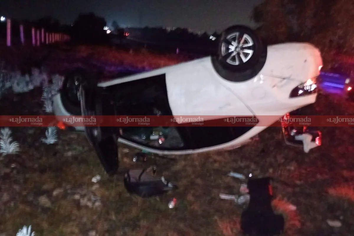 Personal de la Guardia Nacional división carreteras y caminos abanderaron la zona en la autopista México-Pachuca.