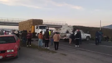 Bloqueo en la Pachuca-Ciudad Sahagún