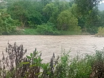 Puente colapsado en Vado Hondo, Jacala de Ledezma