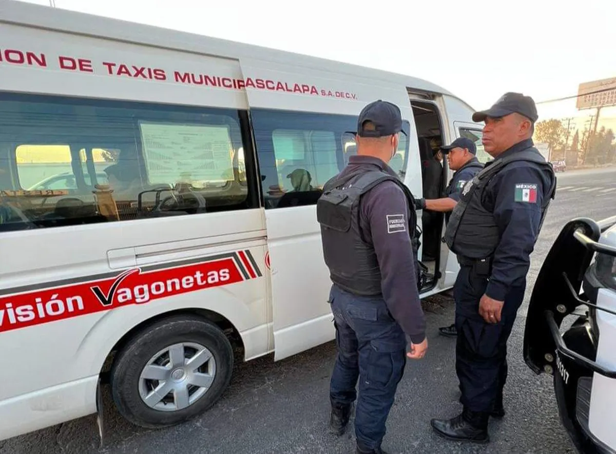 Tizayuca: corporaciones policiacas realizan operativo para prevenir delitos en transporte