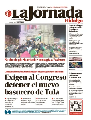 La Jornada Hidalgo | 25 de junio de 2026