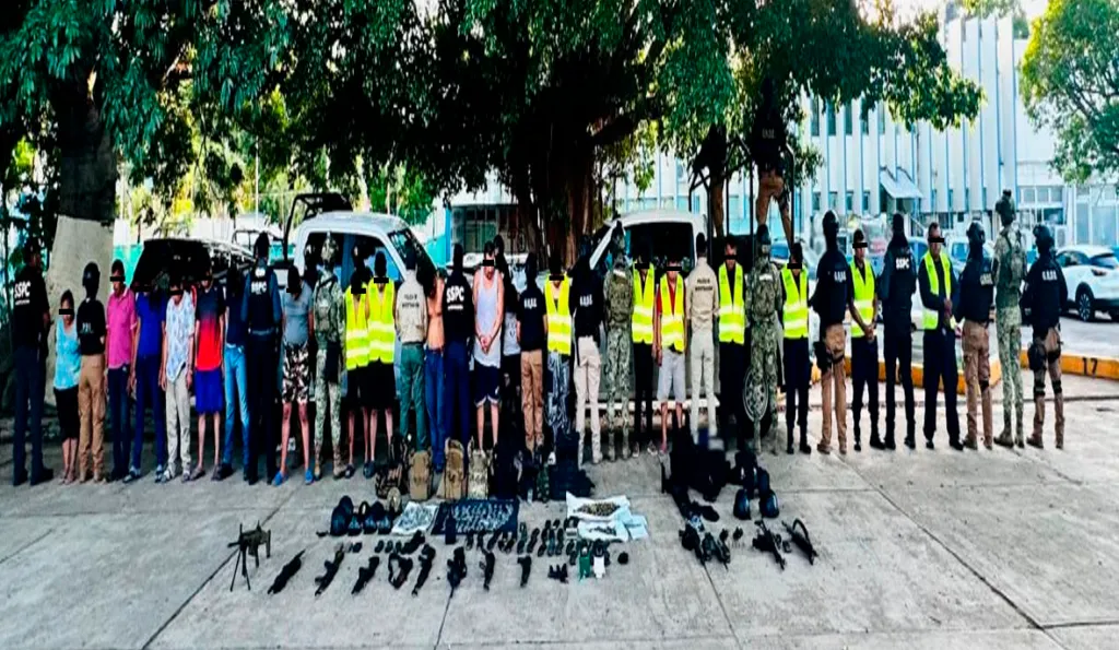 Operativos de seguridad dejan 25 detenidos en ocho estados