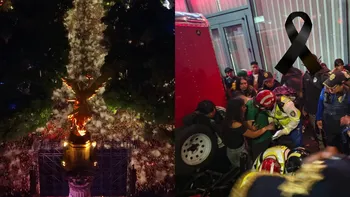 Tres aficionados mueren asfixiados durante los festejos por el triunfo de México ante Ecuador en Paseo de la Reforma.