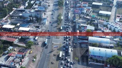 Tráfico intenso en la autopista México-Pachuca