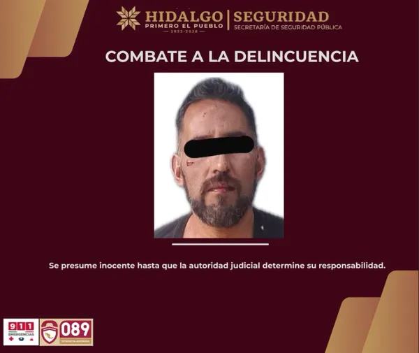 Detenido por agredir mujeres en Pachuca