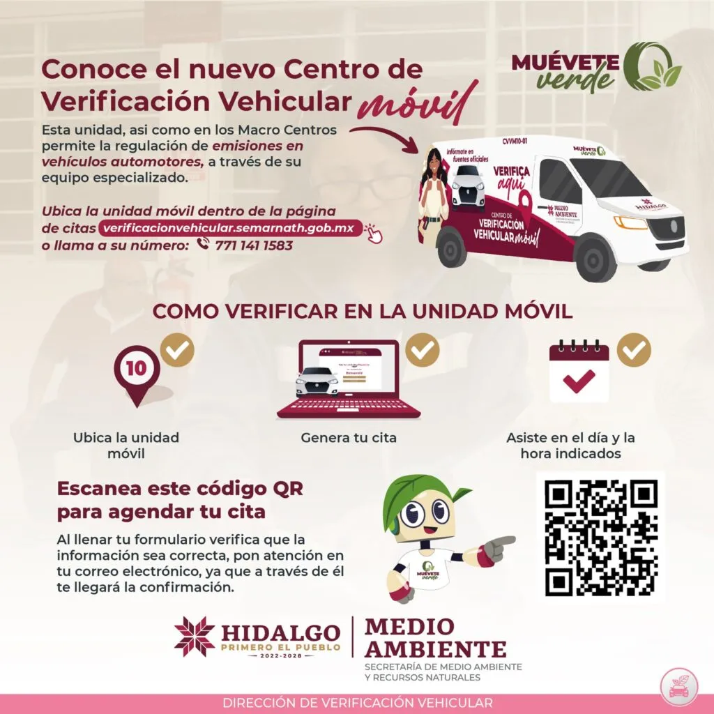 ¡La verificación va hasta tu zona! Así funciona la nueva unidad móvil en Hidalgo