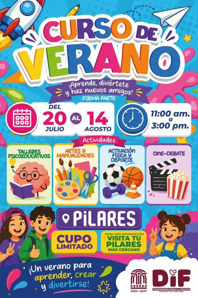 Cursos de verano gratuitos llegan a comunidades de Tizayuca