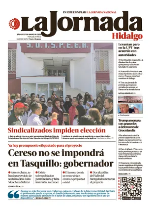 La Jornada Hidalgo | 17 de enero de 2026