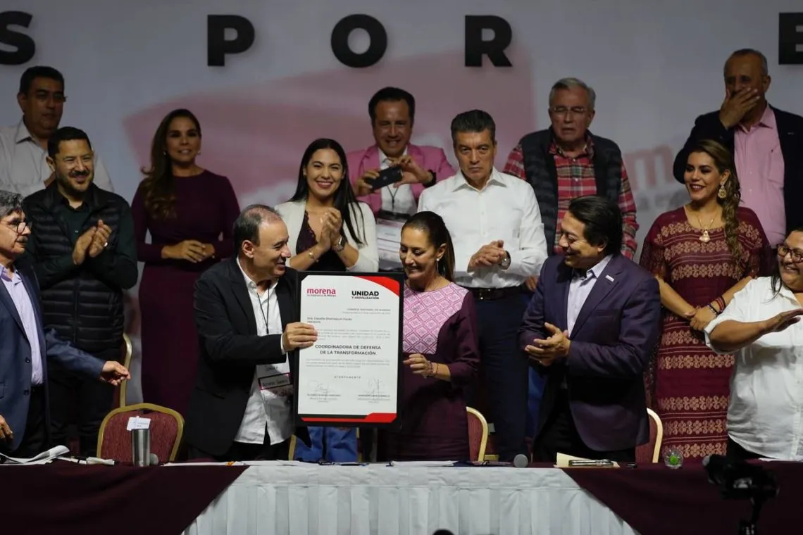 Claudia Sheinbaum es nombrada Coordinadora de Defensa de la Transformación en el Consejo Nacional de Morena
