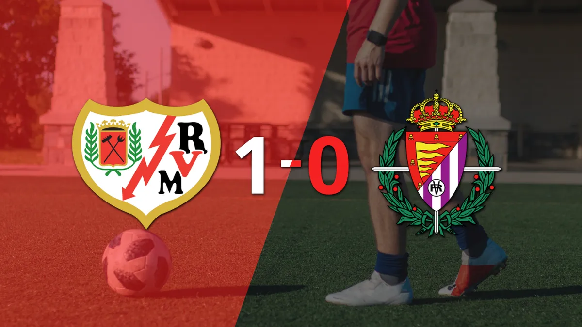 A Rayo Vallecano le alcanzó con un gol para derrotar a Valladolid en el Estadio de Vallecas