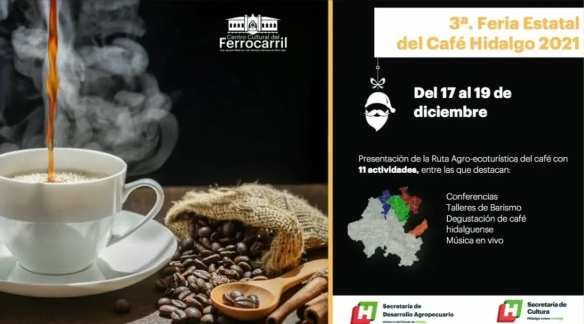 Realizarán la Tercer Feria Estatal del Café Hidalgo 2021