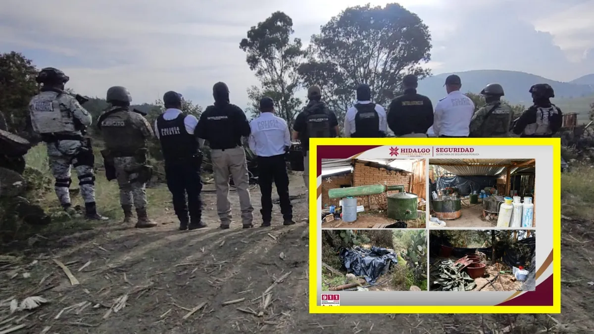 Operativo en Cuautepec asegura laboratorio clandestino con químicos y equipo