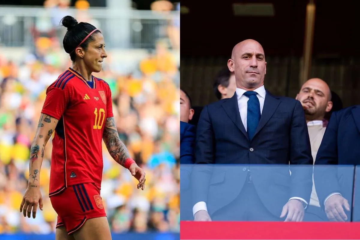 Foto de Jenni Hermoso y Luis Rubiales.