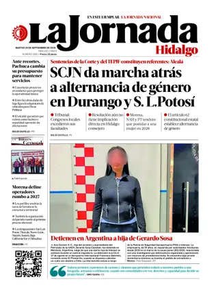 La Jornada Hidalgo | 29 de septiembre de 2026