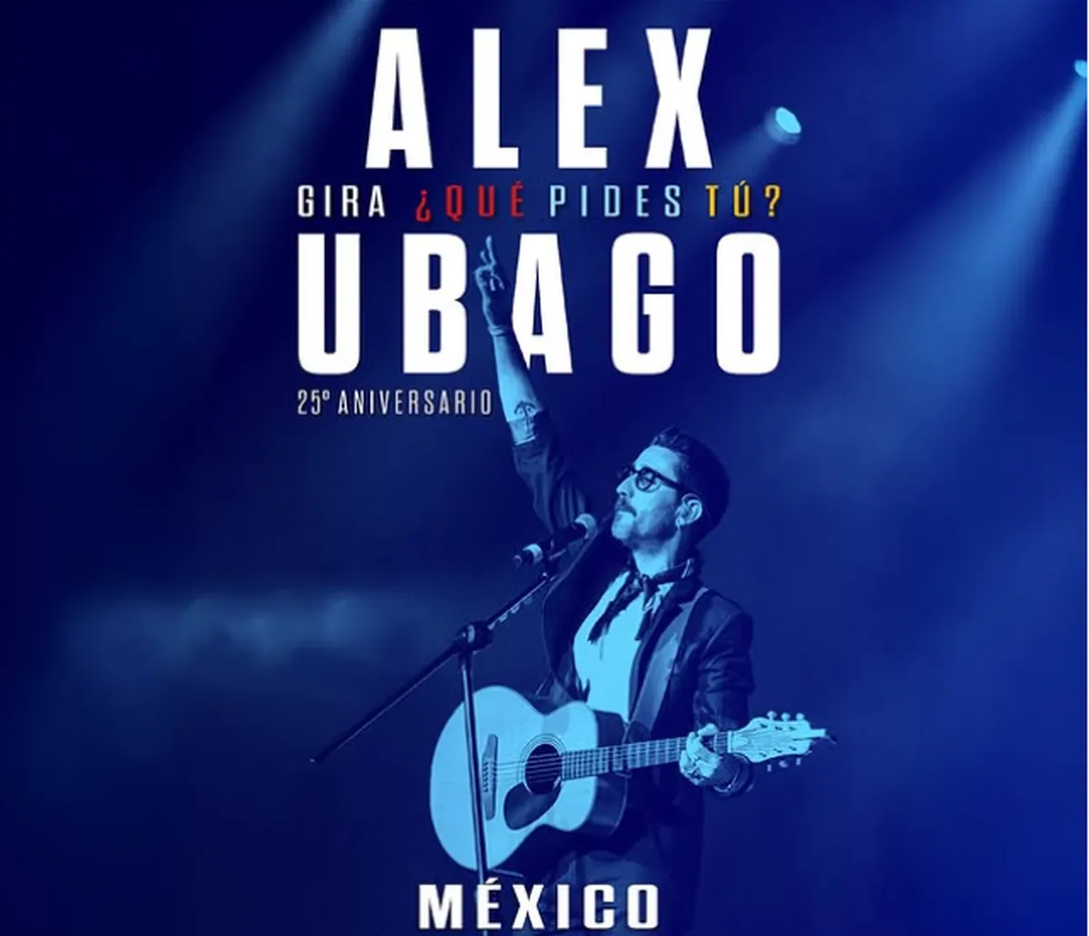 Poster de la gira ¿Qué pides tú? de Alex Ubago