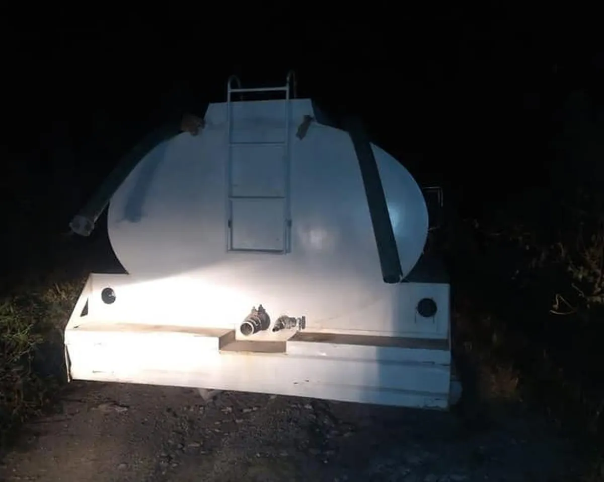 Aseguran pipa con ‘huachicol’ en Atotonilco de Tula