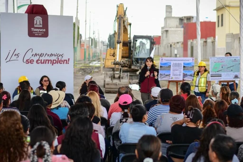 Tizayuca: Inicia pavimentación hidráulica de la calle Cuauhtémoc en barrio de Cuxtitla