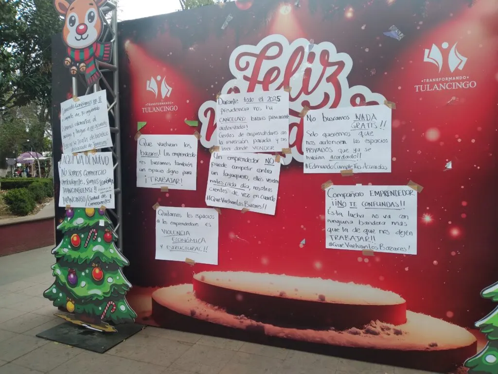 Tulancingo cancela bazar navideño; emprendedoras apelan a la sensibilidad empresarial de la alcaldesa