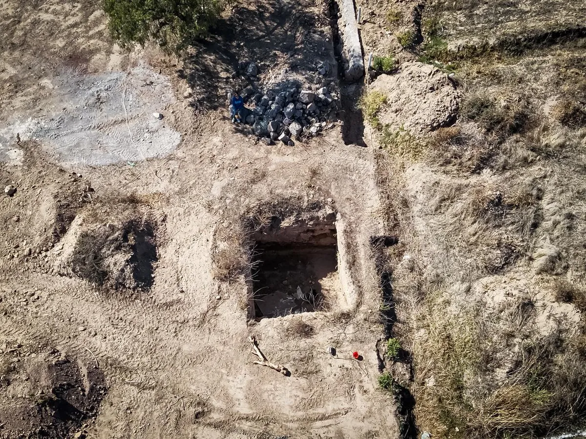 Rescate de perro en cisterna