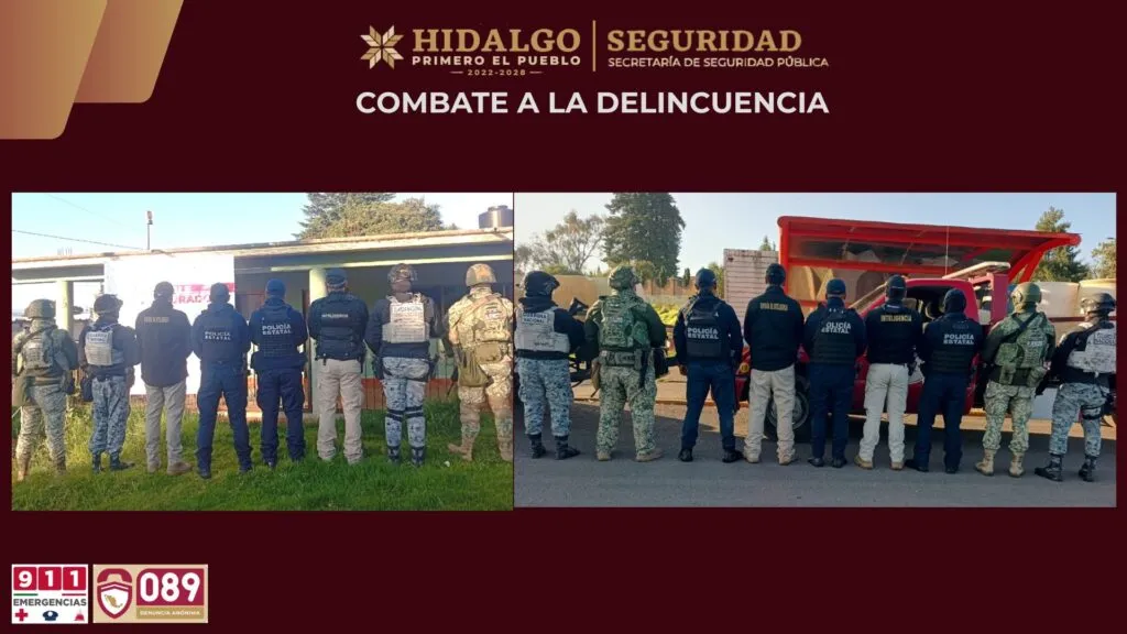 Decomisan hidrocarburo, drogas y contenedores durante cateos en Hidalgo