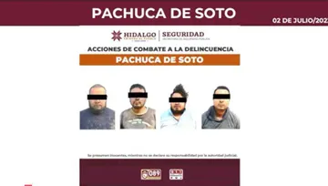 Desmienten hallazgo de dos cuerpos descuartizados en Pachuca; detenidos de SLP y Edomex