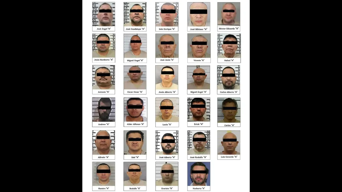 Ellos son los 29 integrantes de la delincuencia organizada que fueron extraditados a EU.