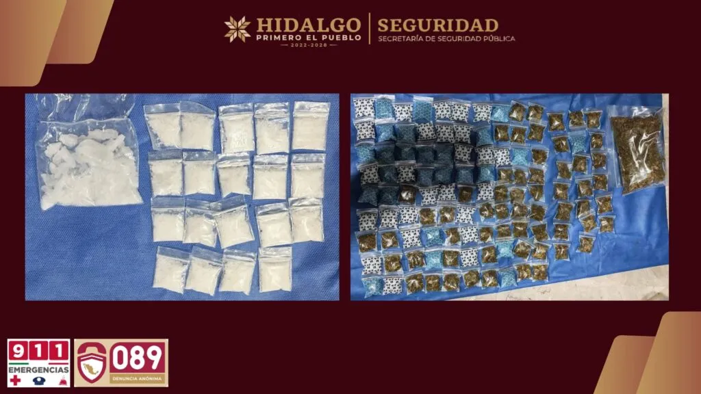 Ixmiquilpan: Decomisan drogas y detienen a hombre tras cateo