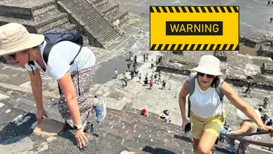 Grupo de presuntos extorsionadores opera en entradas de Teotihuacán, alertan trabajadores turísticos.