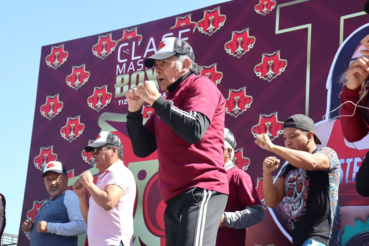 Tizayuca: Realizan clase masiva de box con más de mil asistentes