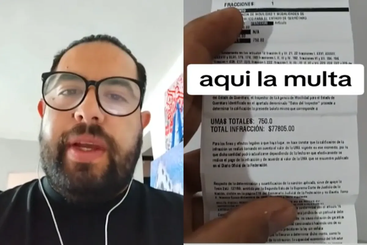 Foto del conductor de Blablacar que fue multado en Querétaro.