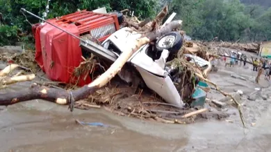 carreteras y caminos afectados por el huracán Priscilla en Hidalgo