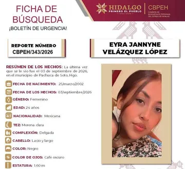 Ficha de Búsqueda Eyra Jannyne